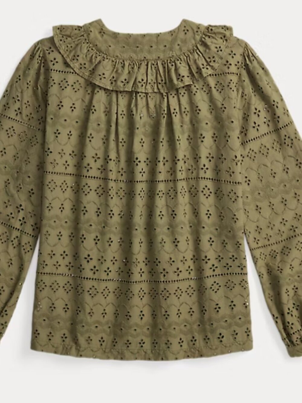 NEW RRL Ralph Lauren Eyelet Embroidered Blouse - Picture 3 of 15
